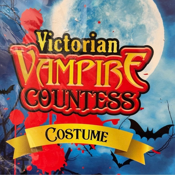 Victorian Vampire Countess
Halloween Costume by
Kangaroo Youth Size M 8-10 - Picture 3 of 4